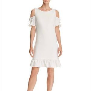 Betsy Johnson White Cold Shoulder Dress Size 4